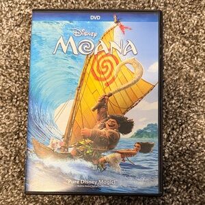Disney Moana DVD with Blue and Yellow Cover